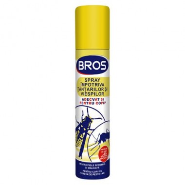 BROS spray impotriva tantarilor si viespilor, 90ml