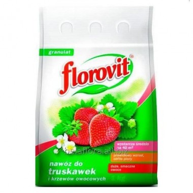 Ingrasamant specializat granulat Florovit pentru capsuni, fructe de padure si fragi 1kg 