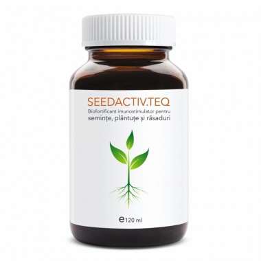 Biofortificant imunostimulator pentru seminte, plantute si rasaduri SEEDACTIV.TEQ (doza cu vol. 120 ml)