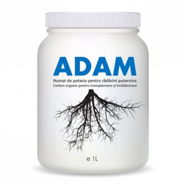 Humat de potasiu pentru transplantare si inradacinare, Adam, 1 litru - 760 grame
